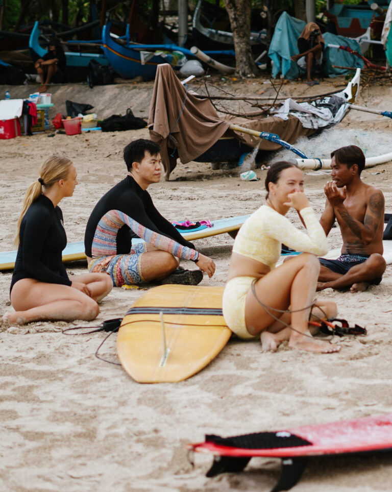 Have Fun Surf Together instructors at our Bali surf school